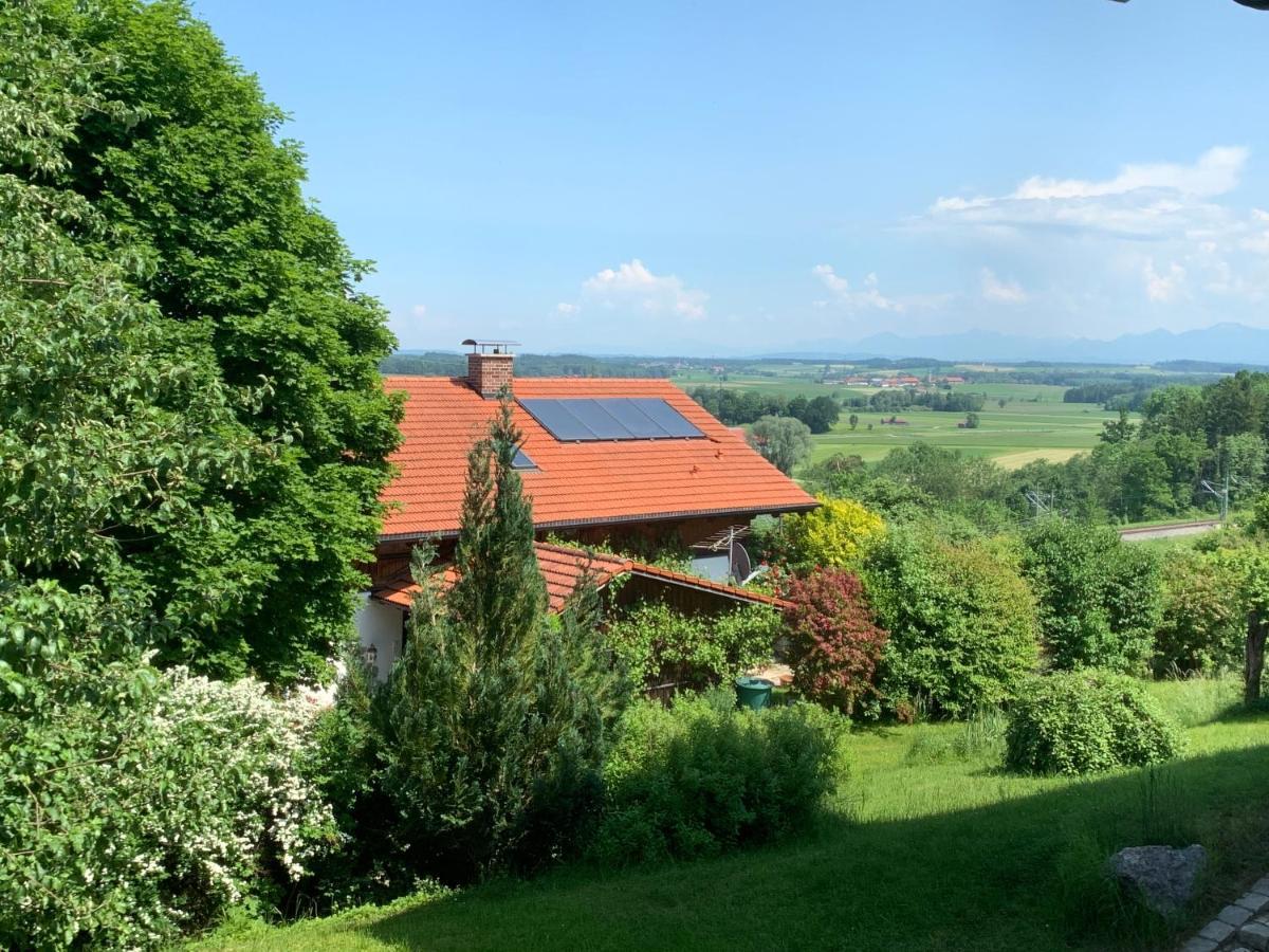 Alpenblick Nahe Muenchen Mit Outdoor Whirlpool - 21 Min Von Muenchen Mit Zug Assling ภายนอก รูปภาพ